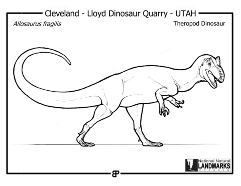 Allosaurus Fragilis Coloring Page